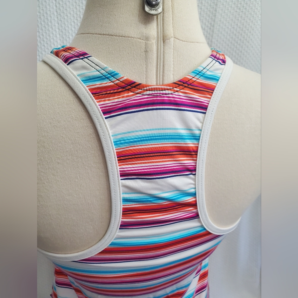 Nautica Navy & Multicolor Striped Tank Top - Picture 4 of 8